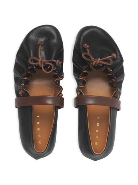 Marni round-toe ballet flats - Black