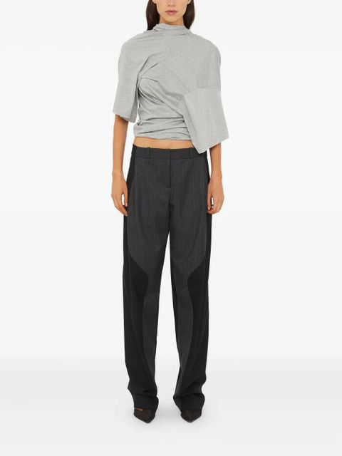 Christopher Esber Distort draped T-shirt - Grey