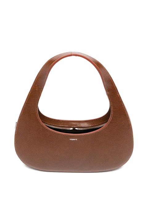 Coperni lizard-print Slim Swipe shoulder bag - Brown