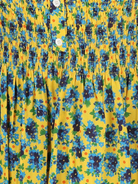 Miu Miu floral-print mini dress - Yellow