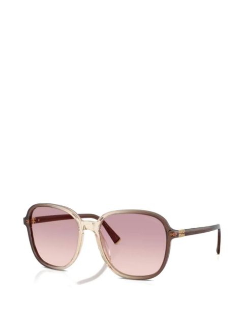 Miu Miu Eyewear round-frame sunglasses - Brown - zdjęcie produktu nr 1