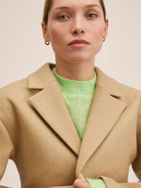 Wełniany płaszcz oversize