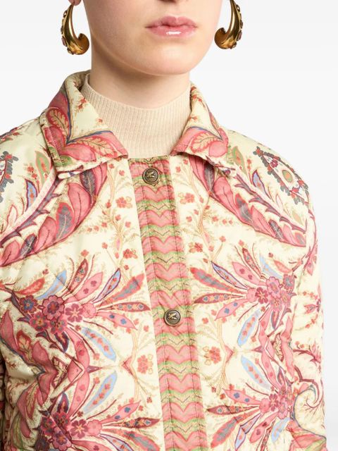 ETRO paisley quilted jacket - Pink