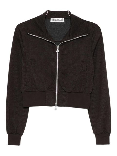 OUR LEGACY zip-up cardigan - Brown