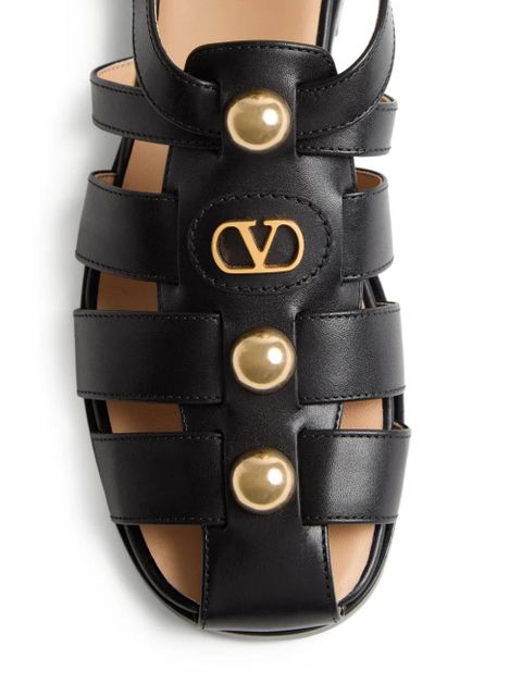 Valentino Garavani VLogo Signature fisherman sandals - Black