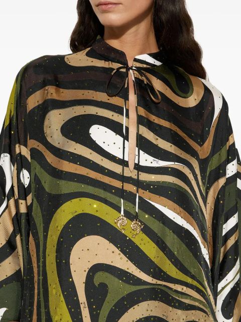 PUCCI Marmo-print maxi dress - Green