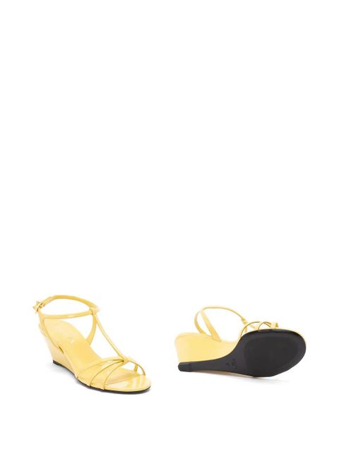 Prada patent-leather sandals - Yellow