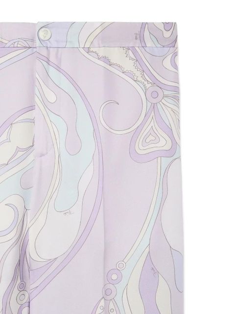 PUCCI Orchidee-print pajama pants - Purple