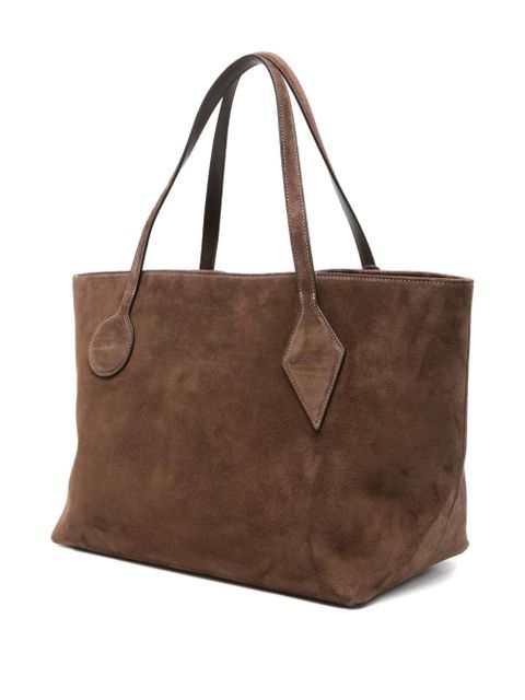 Liffner large suede tote bag - Brown - zdjęcie produktu nr 2