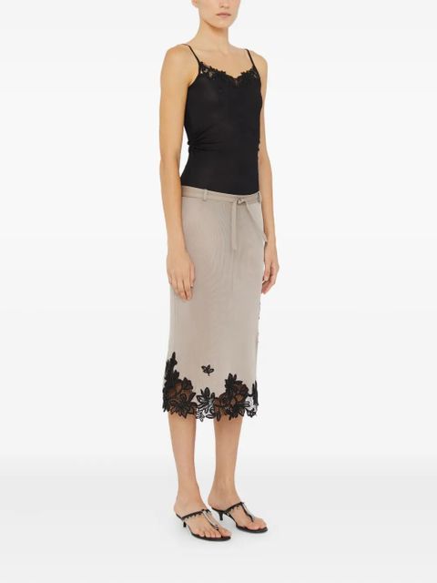 Christopher Esber Hibiscus-embroidered body - Black