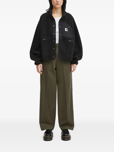 Carhartt WIP button logo-detail trousers - Green - zdjęcie produktu nr 2