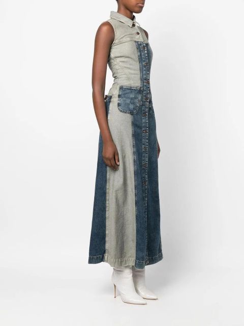 Diesel De-Arys panelled denim dress - Blue - zdjęcie produktu nr 2