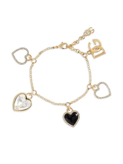 Dolce & Gabbana heart-charms bracelet - Gold - zdjęcie produktu nr 1