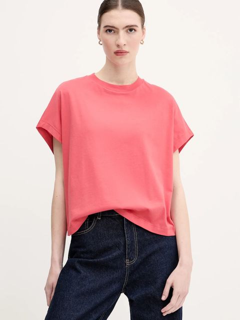 United Colors of Benetton t-shirt bawełniany damski kolor różowy 3096D1071