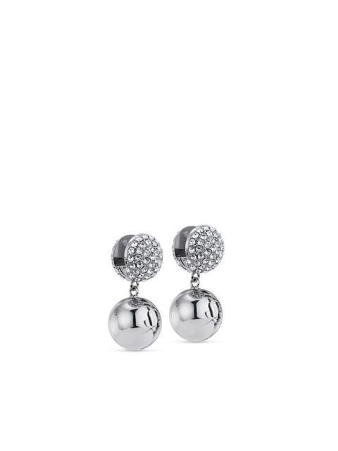 Jimmy Choo embossed logo earrings - Silver - zdjęcie produktu nr 2