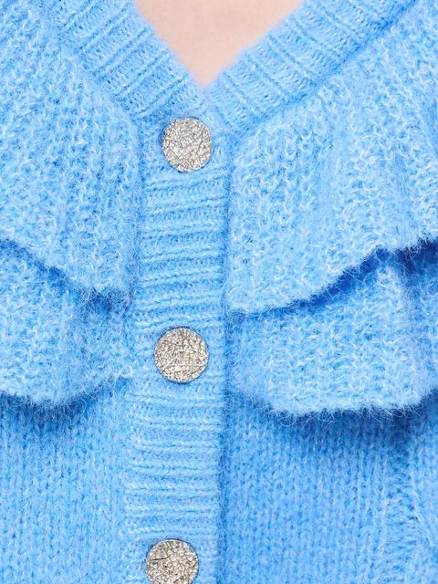 Medicine kardigan damski kolor niebieski ciepły