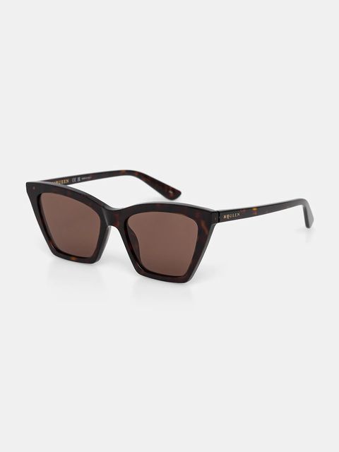 Alexander McQueen okulary przeciwsłoneczne damskie kolor brązowy AM0536S