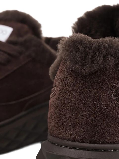 Jimmy Choo Diamond Maxi Retro F suede sneakers - Brown