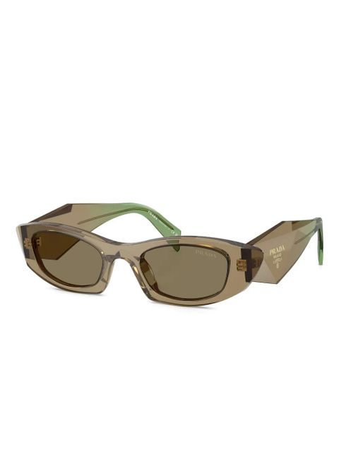 Prada Eyewear geometric-frame sunglasses - Green