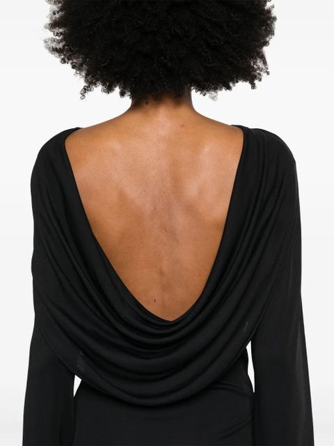Jacquemus draped mini dress - Black