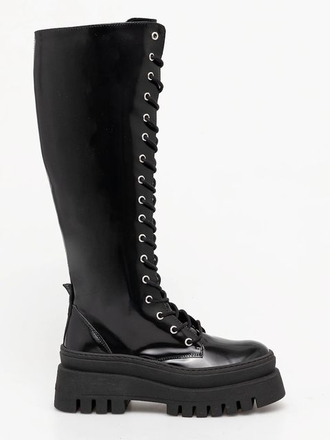 Steve Madden kozaki Carina damskie kolor czarny na platformie 11002682 - zdjęcie produktu nr 2