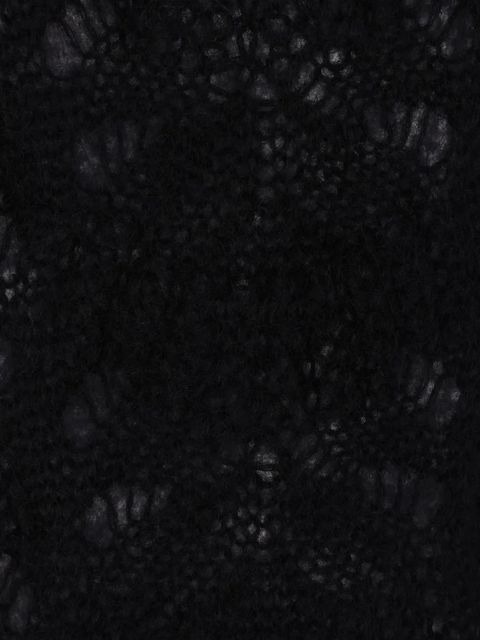 Comme Des Garçons open-work long-sleeve sweater - Black