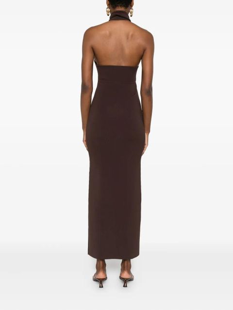 Christopher Esber Slope halter-neck maxi dress - Brown