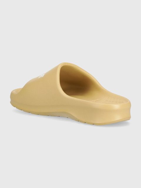 Lacoste klapki Serve Slide 2.0 damskie kolor beżowy 47CFA0020