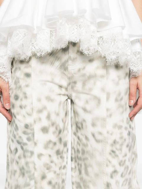 ROTATE BIRGER CHRISTENSEN printed jeans - White