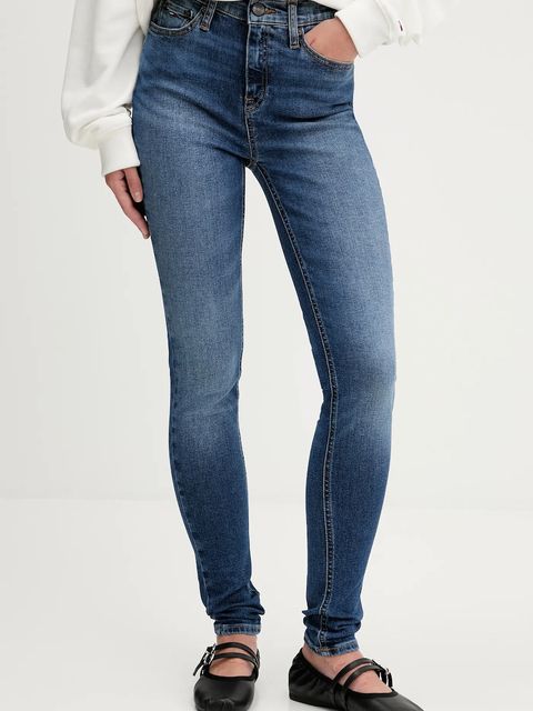 Tommy Jeans jeansy damskie kolor granatowy DW0DW21740 - zdjęcie produktu nr 1