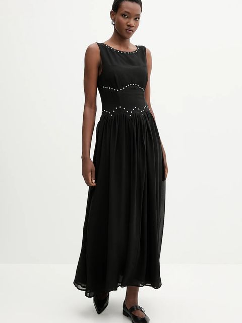 Never Fully Dressed sukienka kolor czarny maxi rozkloszowana NFDDR2813 - zdjęcie produktu nr 2