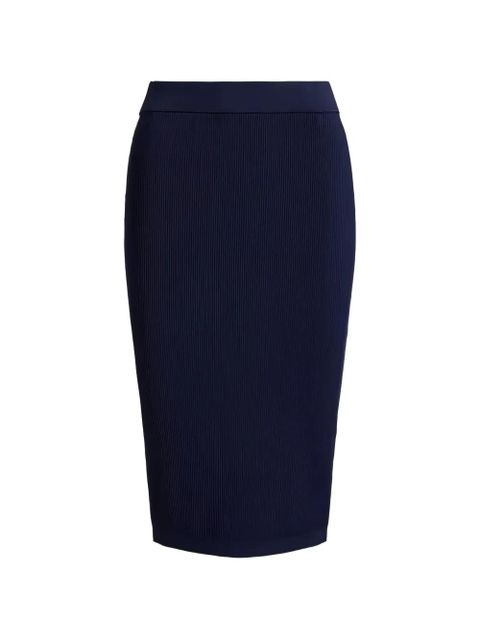 Lauren Ralph Lauren ribbed pencil skirt - Blue - zdjęcie produktu nr 1