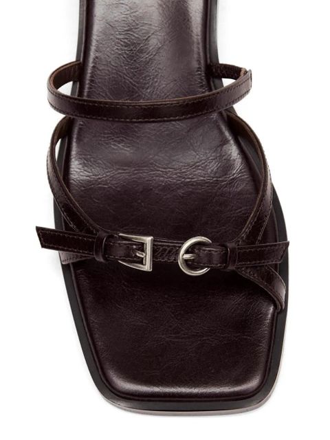 ALOHAS Liko buckle-detail sandals - Brown