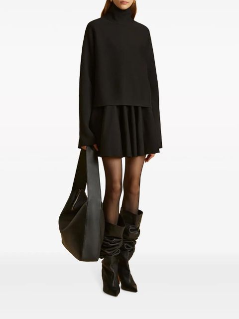 KHAITE The Ulli knitted miniskirt - Black