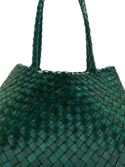 DRAGON DIFFUSION Santa Croce woven braided tote bag - Green - zdjęcie produktu nr 2