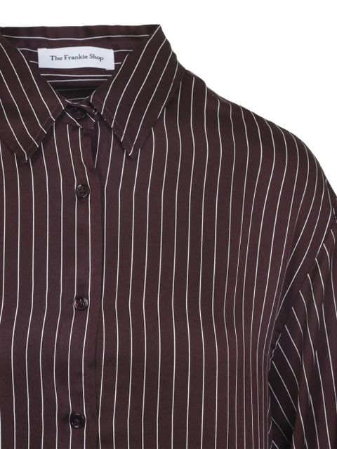 The Frankie Shop pinstripe button-up shirt - Red - zdjęcie produktu nr 2