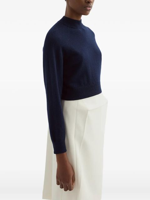 Jil Sander cropped sweater - Blue - zdjęcie produktu nr 2