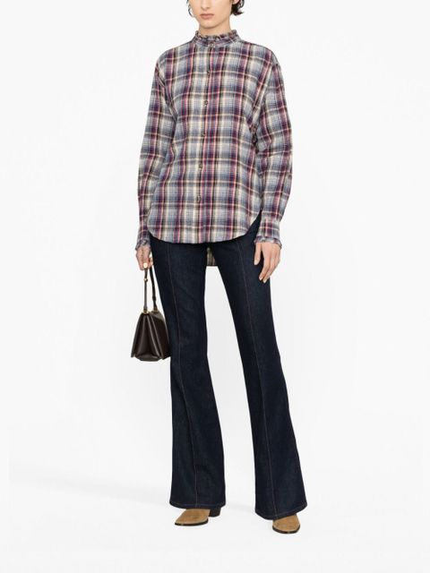 MARANT ÉTOILE Saoli checked shirt - Blue - zdjęcie produktu nr 2