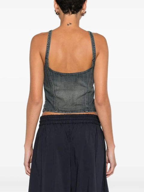 Balenciaga denim bustier top - Blue