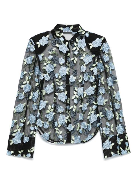 ROTATE BIRGER CHRISTENSEN mesh shirt - Black - zdjęcie produktu nr 2