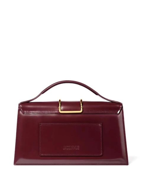 Jacquemus The Large Bambino gold-tone handle tote bag - Red - zdjęcie produktu nr 2