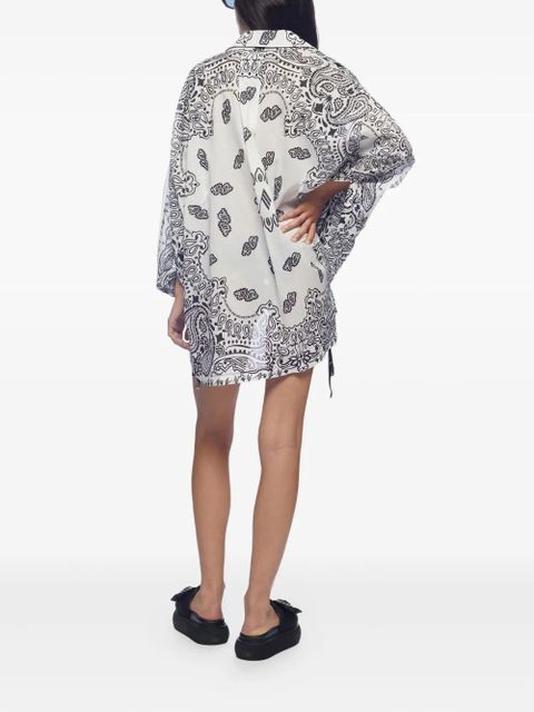 The Attico paisley-print shirt - White