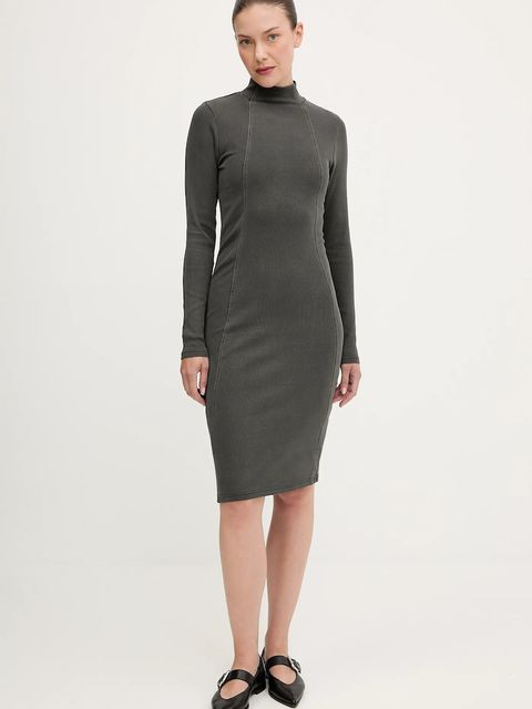 G-Star sukienka kolor szary mini dopasowana D27164.E127 - zdjęcie produktu nr 1