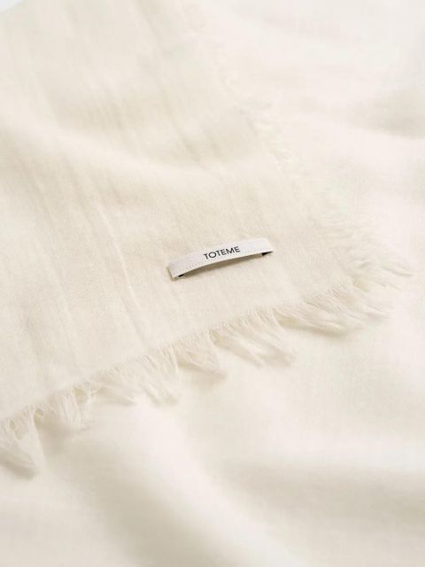 TOTEME frayed scarf - Neutrals - zdjęcie produktu nr 2
