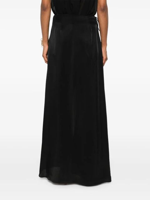 Blumarine satin trousers - Black