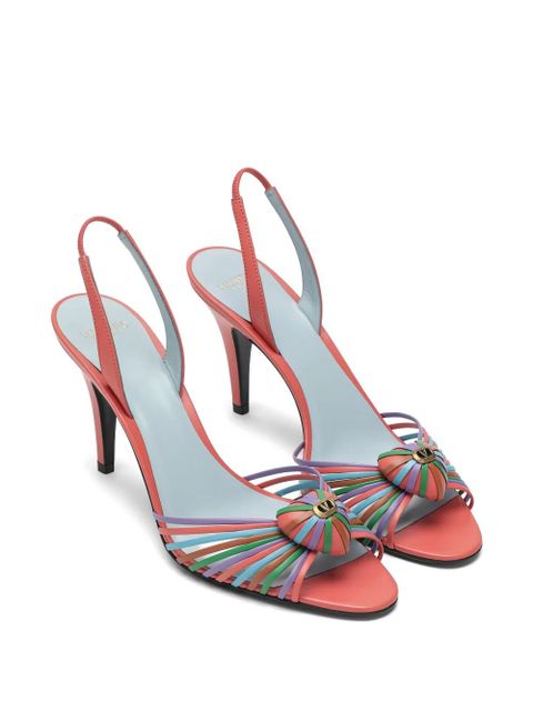 Valentino Garavani appliqué-detail sandals - Orange - zdjęcie produktu nr 2