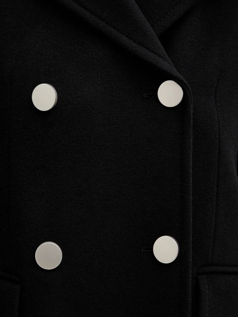 MAX&Co. płaszcz z dodatkiem wełny kolor czarny 2526016034200