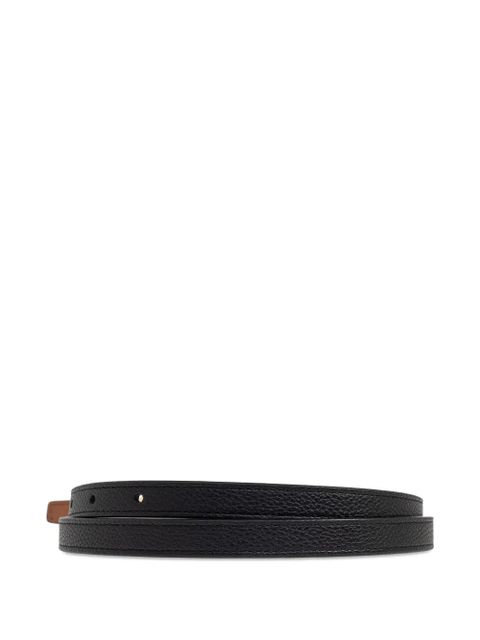 Tory Burch medallion Double T-motif leather belt - Black - zdjęcie produktu nr 2