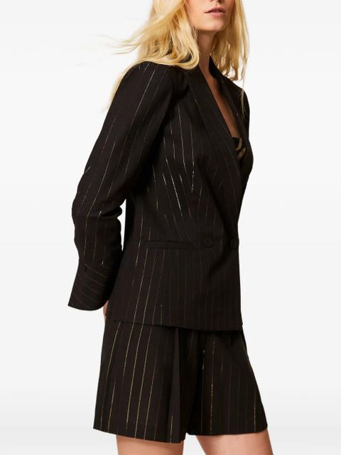 TWINSET pinstriped blazer - Black