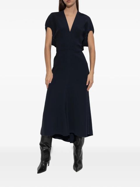 Victoria Beckham V-neck midi dress - Blue - zdjęcie produktu nr 2